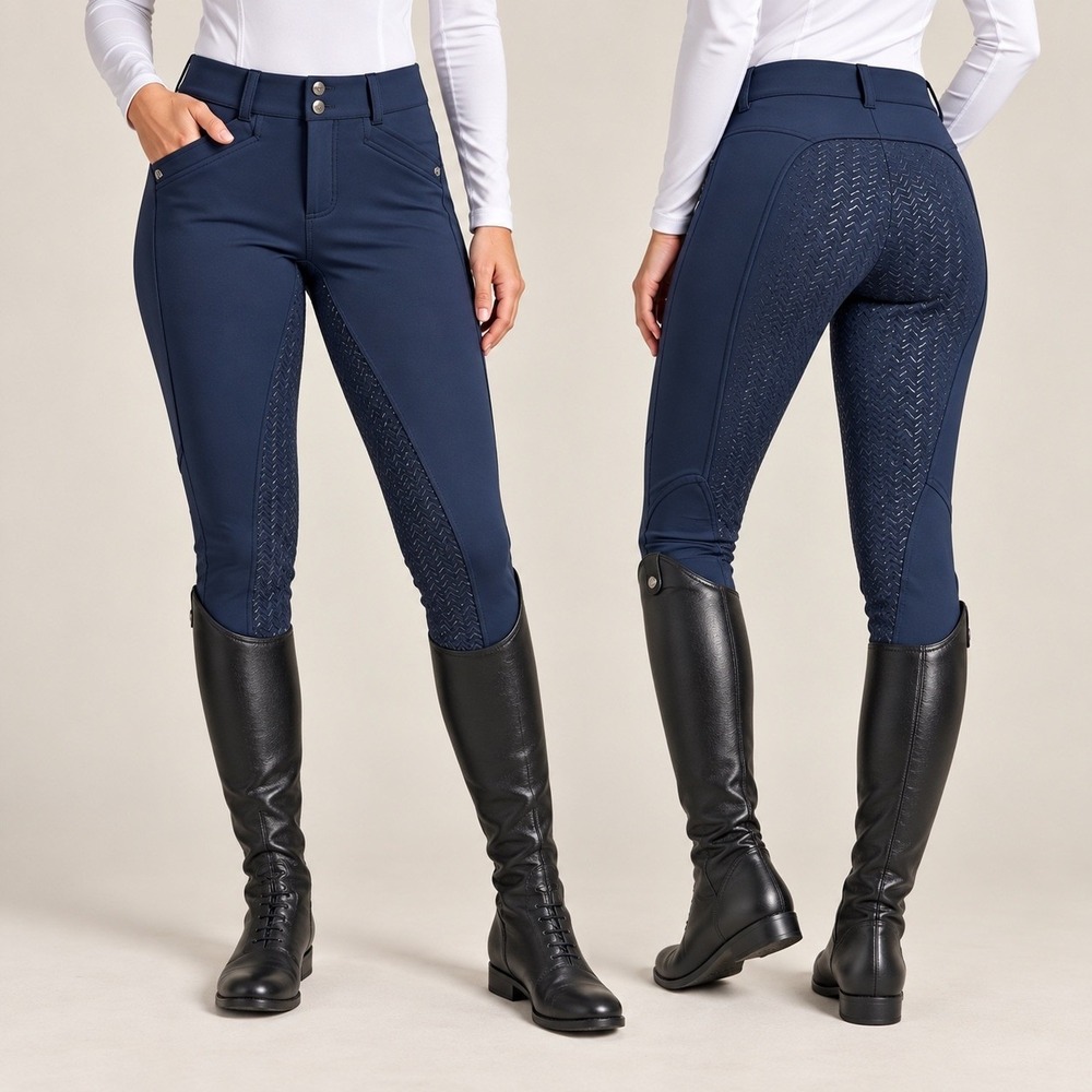 Ariat Prelude 2.0 Full Seat Riding Breeches Navy 26R Equestrian Pants 10048899